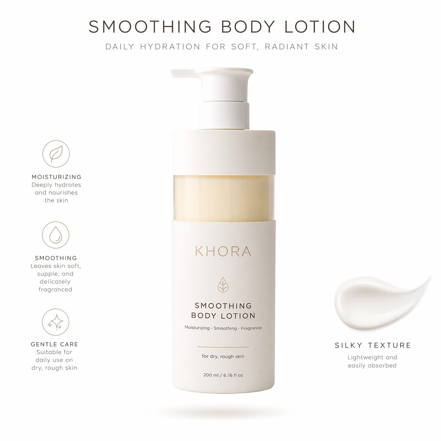 KHORA Smoothing Body Lotion | Moisturizing · Smoothing · Fragrance  200ml